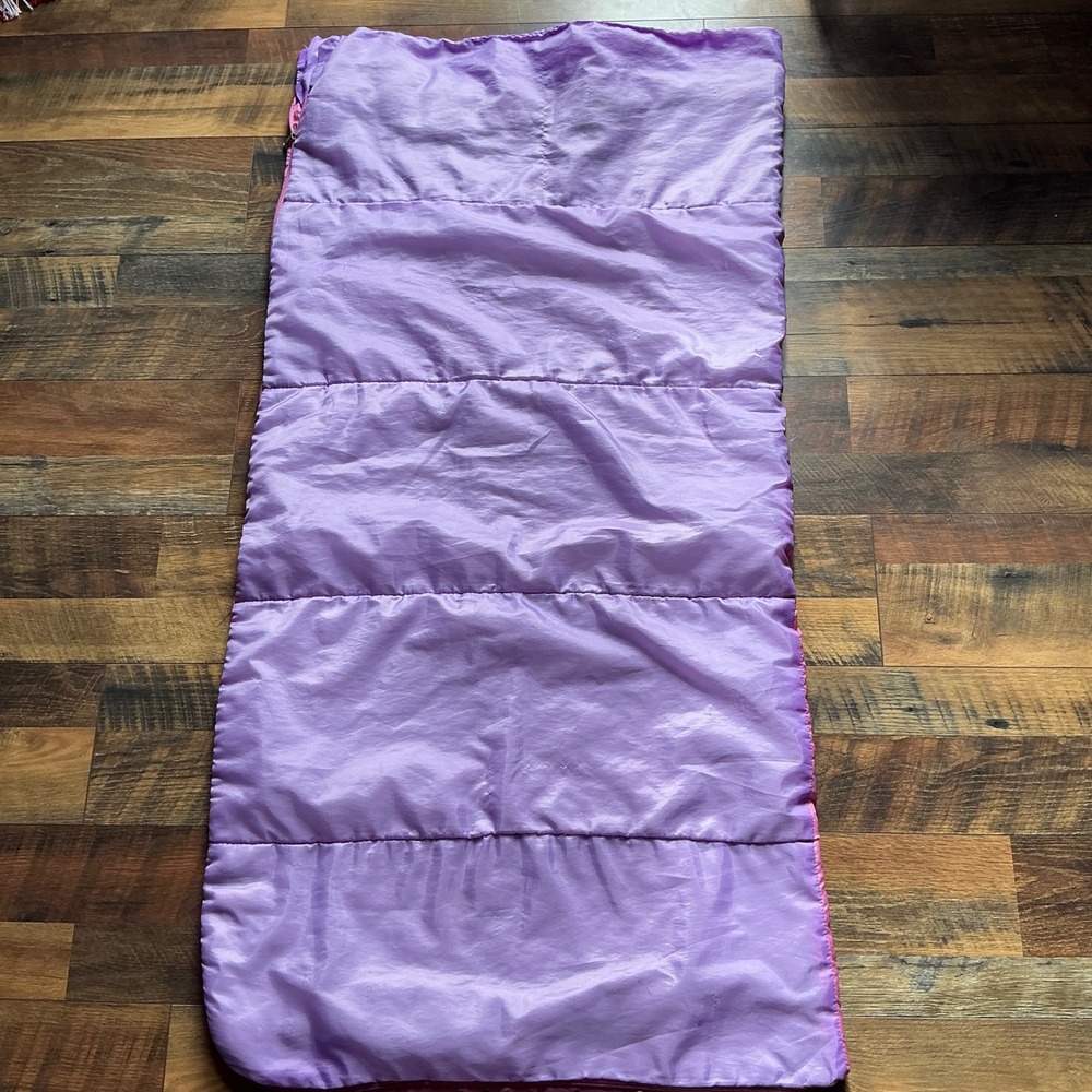 Disney Princess Sleeping Bag Toddler Kids Sleepover Camping Pink Carriage‎ - Picture 3 of 4